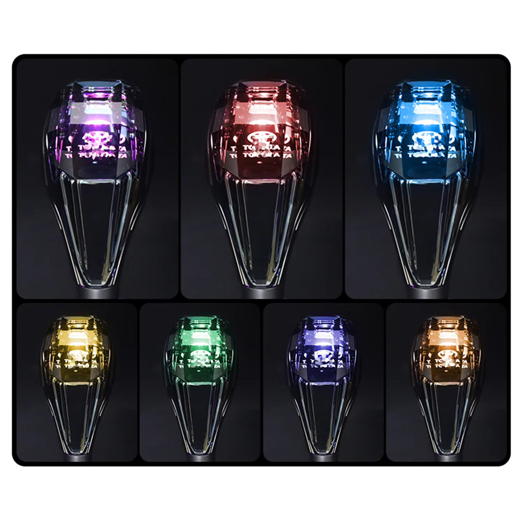 Led Crystal Shift Knobs Touch Activated Ultra LED Light Illuminated Gear Knob Fits for Most Cars NO Button Operated Shifter