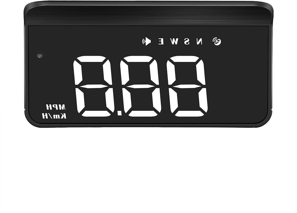 RAYWE Car HUD 3.5 Inch Head-Up Display Windshield Projecter Digital Vehicle Speedometer GPS Model Overspeed Warning Fatigue Driving Alarm