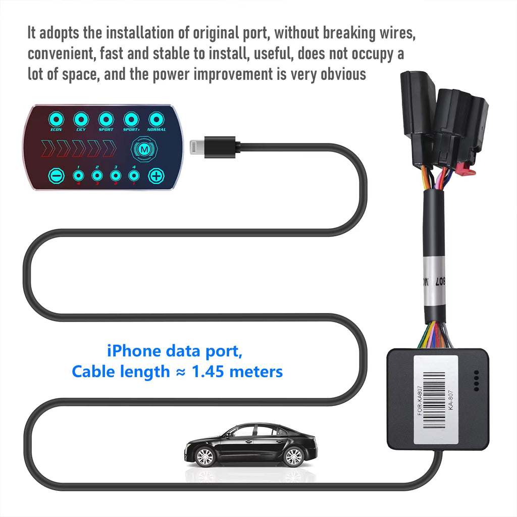 Latest Model Car Electronic Throttle Controller F6 Smart Car Key 10 Modes Vehicle Speed Accelerator Pedal Controller